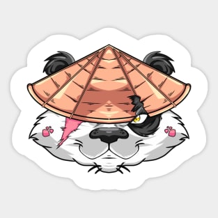 Samurai panda Sticker